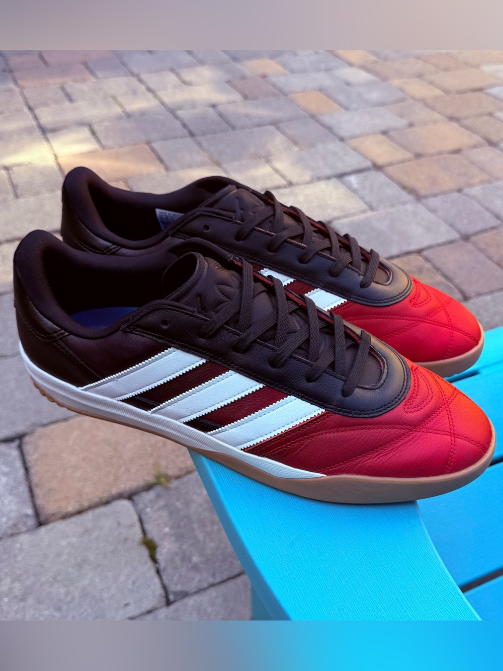 MENS ADIDAS ORIGINALS COPA PREMIERE BLACK SCARLET SKATEBOARDING SHOES US SIZE 13